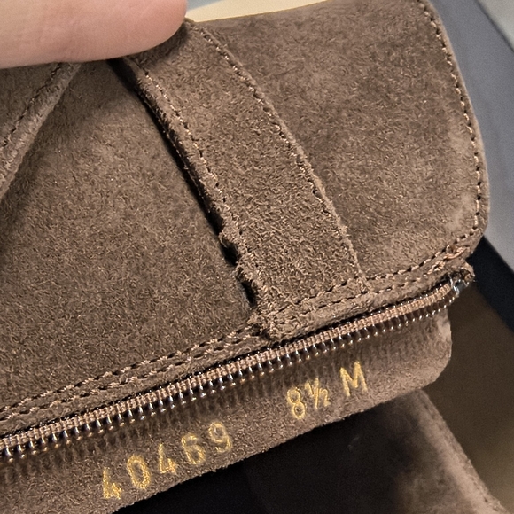 La CANADIENNE Chocolate Suede Ankle Booties - Picture 5 of 5